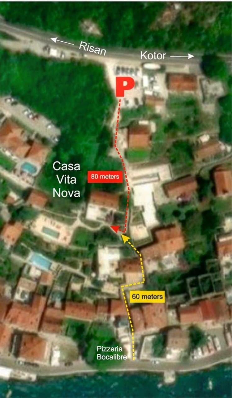 Casa Vita Nova Perast Esterno foto